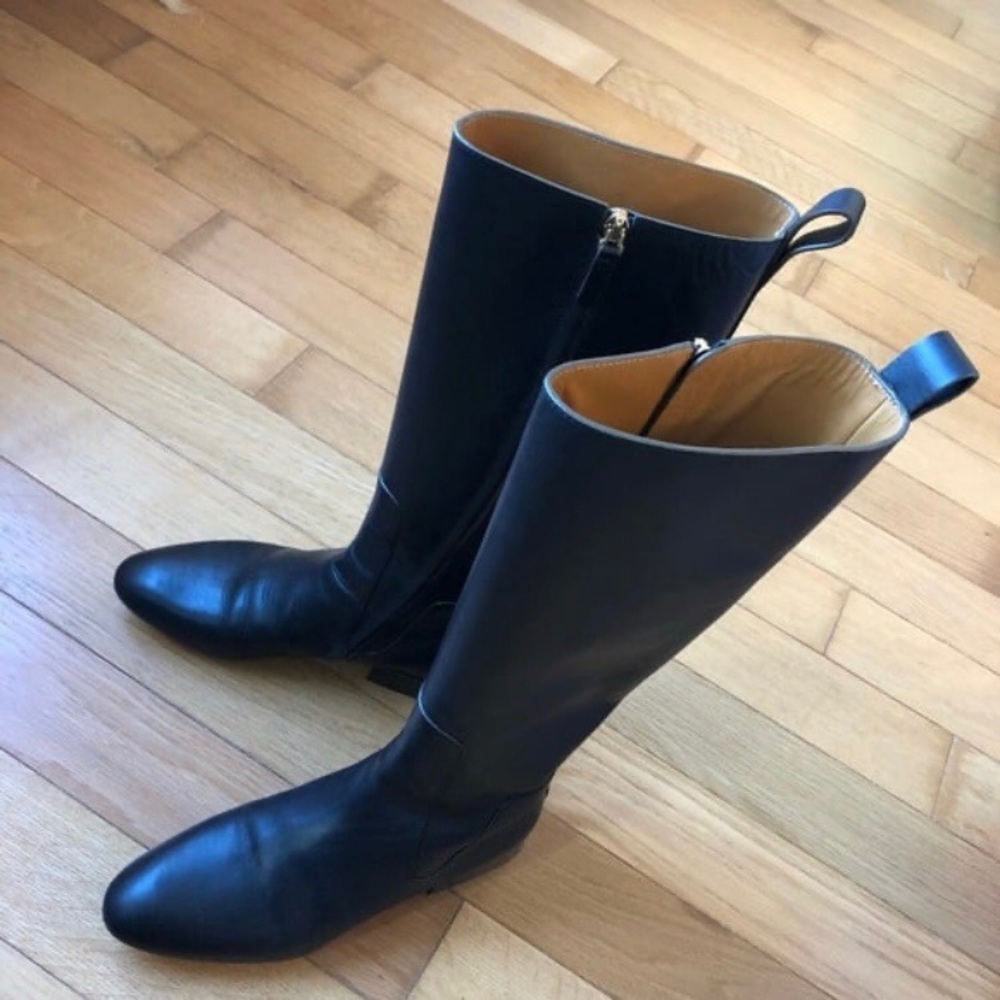 Authentic Chloe Black Leather Boots 38.5